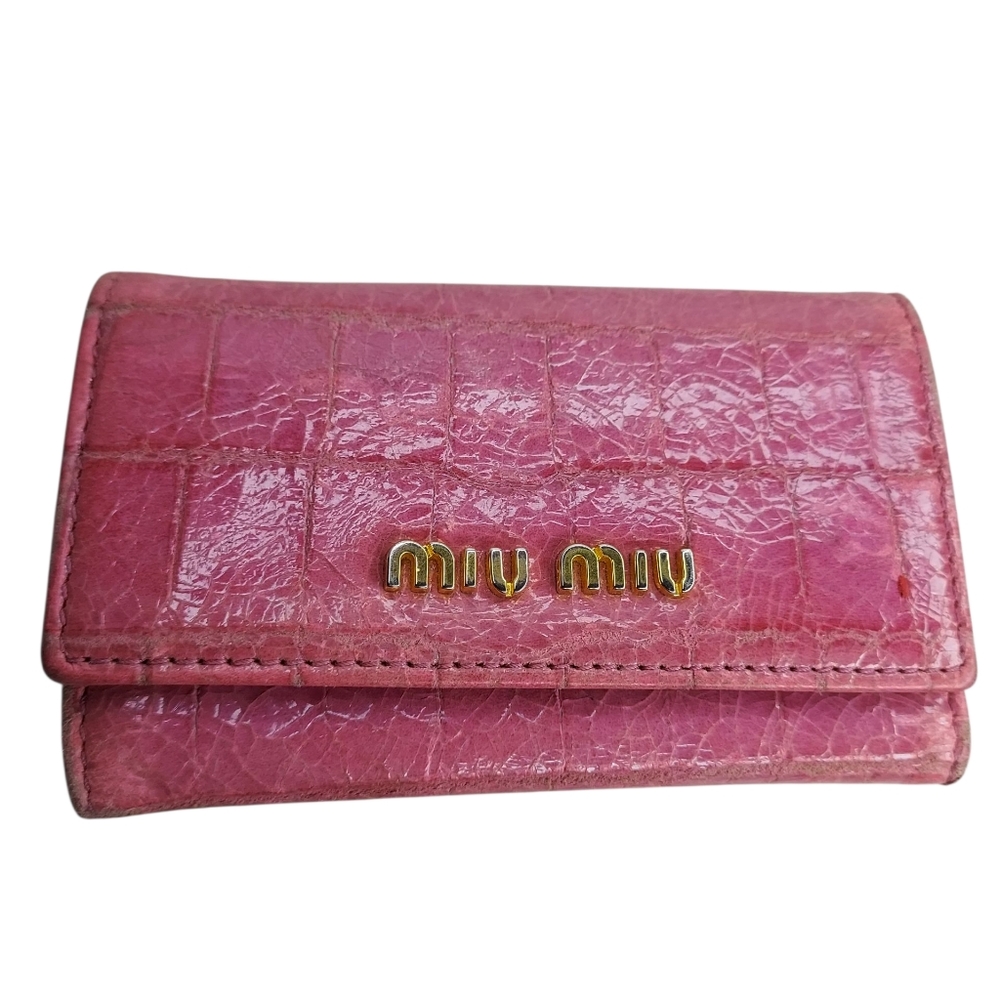 Miu Miu Orchid Keyholder Case